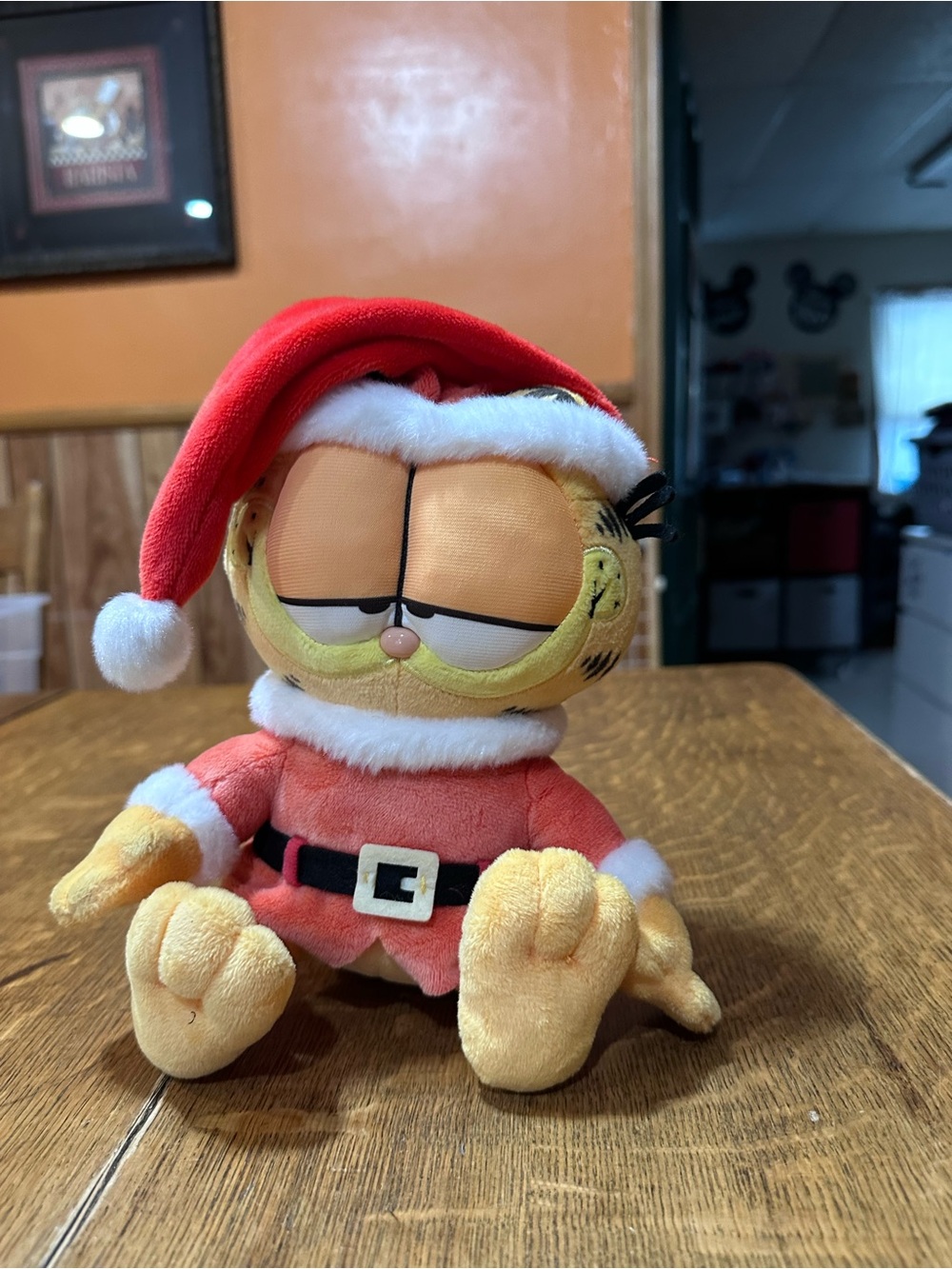 Garfield Plush Santa Doll - Red and Yellow‎ Holiday Plush